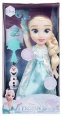 Disney Die Eiskönigin - Frozen - Singing Elsa doll 35 cm, sings Let It Go, includes accessories for extra fun, perfect girls from 3 years, 225306, turquoise