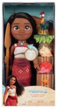 Moana 2 Disney’s My Singing Friend Moana Doll & Heihei Figure by Jakks Pacific, Stands 14” / 36 cm Tall, Officially Licensed by Disney, Great Gift for Disney’s Fans, Suggested for Ages 3+