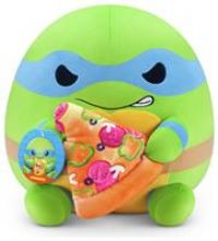 Snackles 35 cm Plush Teenage Mutant Ninja Turtles Edition by ZURU, Cuddly Squishy Comfort Plush with Teenage Mutant Ninja Turtles theme and Pizza Snack Accessory (Leonardo)