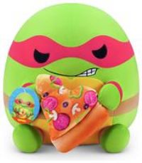 Snackles 35 cm Plush Teenage Mutant Ninja Turtles Edition by ZURU, Cuddly Squishy Comfort Plush with Teenage Mutant Ninja Turtles theme and Pizza Snack Accessory (Raphael)