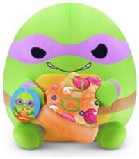 Snackles 35 cm Plush Teenage Mutant Ninja Turtles Edition by ZURU, Cuddly Squishy Comfort Plush with Teenage Mutant Ninja Turtles theme and Pizza Snack Accessory (Donatello)