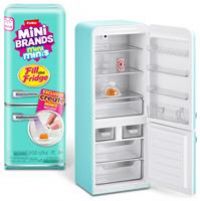 Mini Brands Fill The Fridge Playset w/UV Light by ZURU, Collectibles, DIY, Resin Play, Exclusive Recipe, NOT Edible, 8+