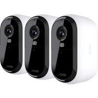 Arlo Essential 3 2K 3 Camera Kit Smart Home Security Camera - White, White