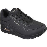 Skechers Women/'s Uno Stand on Air Sneaker, Black, 3 UK