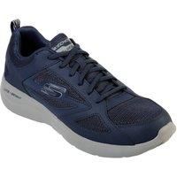 Skechers Men/'s Dynamight 2.0 Fallford Trainers, Navy Leather Mesh Pu Trim, 9 UK