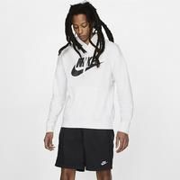Nike Hoodie pullover Men White Club Fleece with pockets Cotton