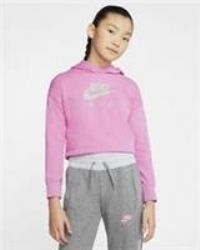 Nike Girl’s Air Cropped Hoodie (Black) - Age 8-9 - New ~ CJ7413 010