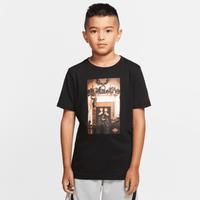 Nike Air Jordan Older Kids' (Boys') Short-Sleeve T-Shirt - Black - Cotton