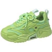 Women'S Breathable Mesh Platform Sneakers - 5 Sizes - White
