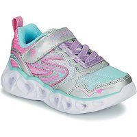Skechers  HEART LIGHTS  girls's Children's Shoes (Trainers) in Silver