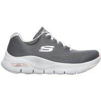 Skechers Arch Fit Sunny Outlook Grey Pink Ladies Sports Textile