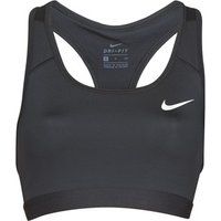 NIKE Med Band Bra Non Pad Sports Bra - Black/(White), X-Small