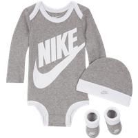 Nike Baby (06M) 3-Piece Set - Grey - Cotton