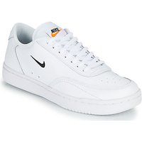 Nike Women's WMNS Court Vintage Gymnastics Shoe, White/Black-Total Orange, 2.5 UK