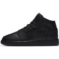 Nike Boys' AIR Jordan 1 MID (GS) Basketball Shoe, Black Black Black, 6.5 UK