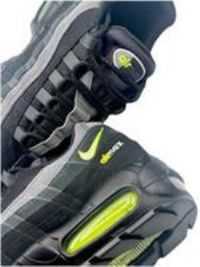 Nike Air Max 95 Retro Logo Size 6.5 UK Mens Trainers Shoes BLACK SMOKE GREY VOLT
