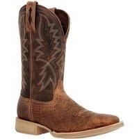 Durango Rebel Pro Lite Rustic Embroidered Square Toe Cowboy  Mens Brown Casual B