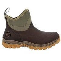 Muck Boots Women/'s Arctic Sport II Fleece Lined Waterproof Pull on Ankle Boot, Dark Brown, 6