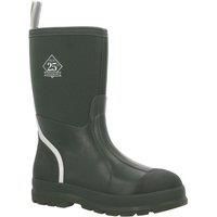 Muck Boots Men's Chore Mid Green/Silver Rain Boots CHM25Y32