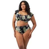 Elomi Tropical Retreat Adjustable Bikini Brief - Black