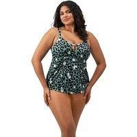 Elomi Jungle Bay Bikini Brief Mid Rise Swim Bottom Lined Swim Swimwear