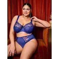Elomi Zarla Bra Full Cup Embroidered Three Section Cup Plus Size Bras Lingerie