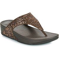 FitFlop  Lulu Glitter Toe-Thongs  women's Flip flops / Sandals (Shoes) in Brown