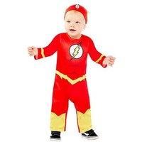 Toddler The Flash Costume Comic Superhero Book Week Day Kids Fancy Dress Outfit