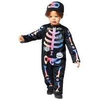 Amscan 9914783 - Baby Girl Ombre Skeleton Halloween Fancy Dress Costume Age: 3-6 Months