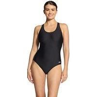 Zoggs Women/'s Cottesloe Flyback Swimwear,Black, 36