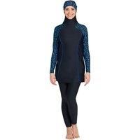 Modesty Suit side print Women One Piece Swimsuit