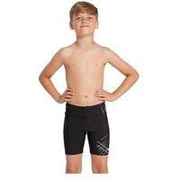 Zoggs Boys Ecolast+ Etch Mid Jammer Swim Shorts - Black