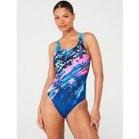 Aquaria Actionback Swimsuit - Navy/Pink