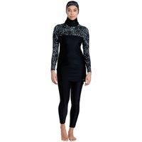 Modesty Suit Band Cut One Piece Swimsuit