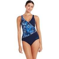 Sapphire Wrap Front One Piece Swimsuit