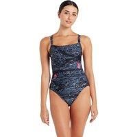 Zoggs Ecolast + Dusk Adjustable Classicback Swimsuit- Black/Grey