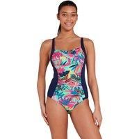 Ruched Front Women One Piece Swimsuit