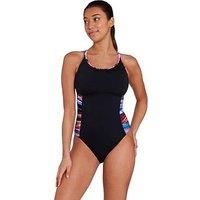 Zoggs Women'Sprism Geo Multiway 1 Piece - Navy