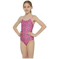 Zoggs Junior Girls Magic Moroccan Starback Swimsuit - Pink