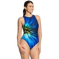 Zoggs Women'S Octane Hi Front Swimsuit - Blue