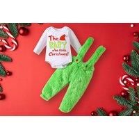 Baby Grinch-Inspired Christmas Outfit - 4 Sizes! - Black