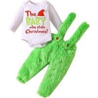 Baby Grinch-Inspired Christmas Outfit - 4 Sizes! - Black