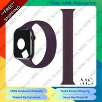 Apple Watch Strap Solo Loop Smooth 45mm Size 6 Dark Cherry - New (Open Box)