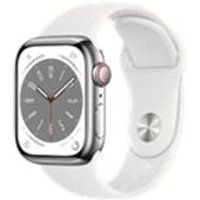 Apple Series 8 41 mm Waterproof Smart Watch GPS + Cellular (2022 ) White Sport