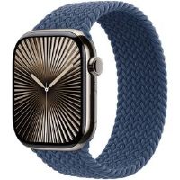 Braided Solo Loop STRAP ONLY, Slate Blue, 45mm Size 4, Used - Like New