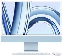 Apple 2023 iMac all-in-one desktop computer with M3 chip: 8-core CPU, 10-core GPU, 24-inch 4.5K Retina display, 8GB unified memory, 512GB SSD storage, matching accessories. Works with iPhone; Blue