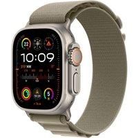 Apple Watch Ultra 2 [GPS + Cellular 49mm] Smartwatch with Rugged Titanium Case & Olive Alpine Loop Medium. Fitness Tracker, Precision GPS, Action Button, Extra-Long Battery Life
