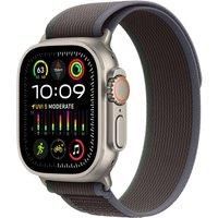 Apple Watch Ultra 2 [GPS + Cellular 49mm] Smartwatch with Rugged Titanium Case & Blue/Black Trail Loop S/M. Fitness Tracker, Precision GPS, Action Button, Extra-Long Battery Life