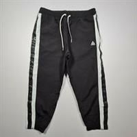 Reebok Womens Joggers Black Large Lightweight Tapered 7/8 Woven Pants - L Regular