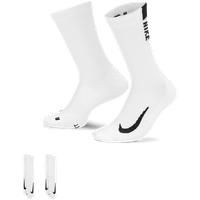 Nike Multiplier Crew Socks (2 Pairs), Unisex, White, S
